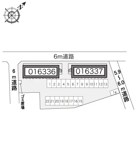 ★手数料０円★八戸市湊高台５丁目　月極駐車場（LP）